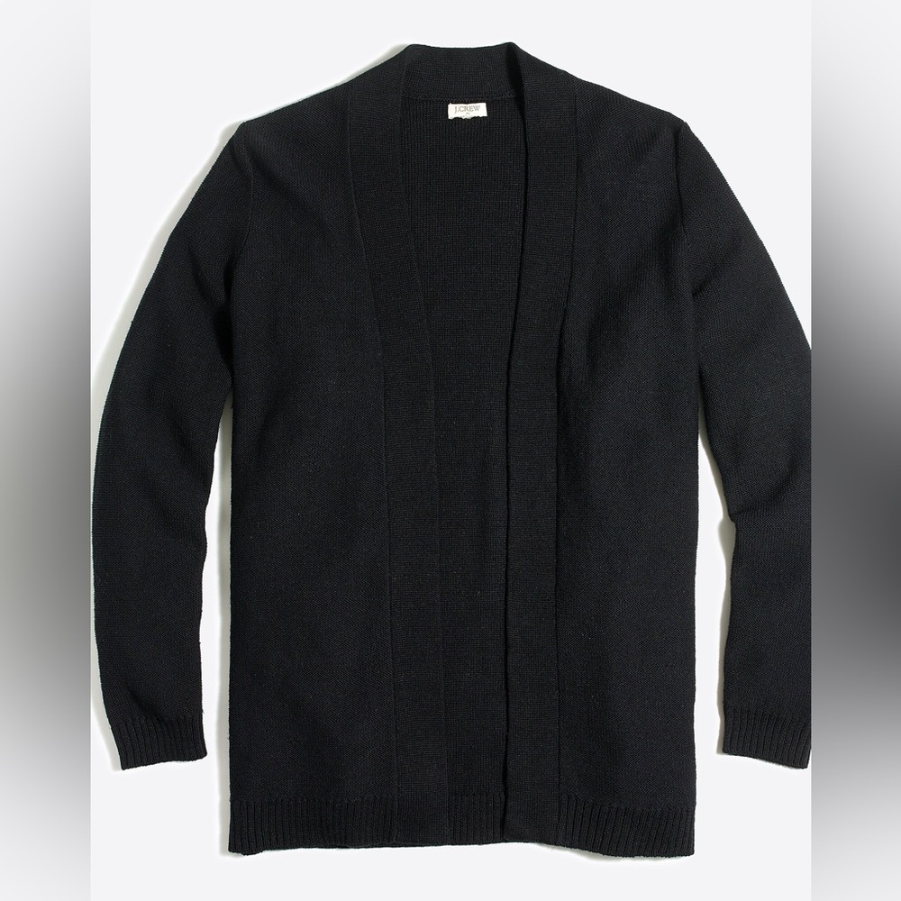 J. Crew Longline Open Front Longline Cardigan SZ XL